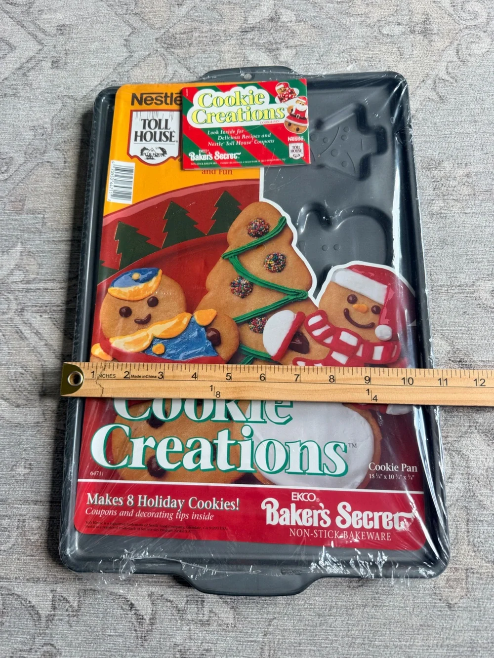 Cookie Creations Nonstick Cookie Pan vintage Brand new/open. Holiday Christmas